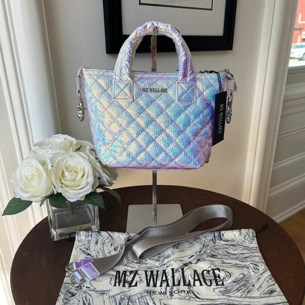 MZ Wallace Micro Sutton Opal Leather NWT